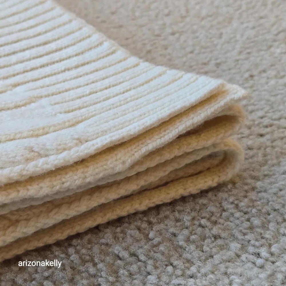Wilfred Merino Cotton Cable Knit Scarf